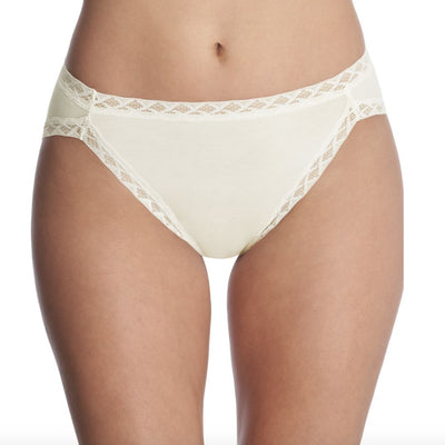 Natori Bliss French Cut Panty in Ivory 152058-Panties-Natori-Ivory-Small-Anna Bella Fine Lingerie, Reveal Your Most Gorgeous Self!