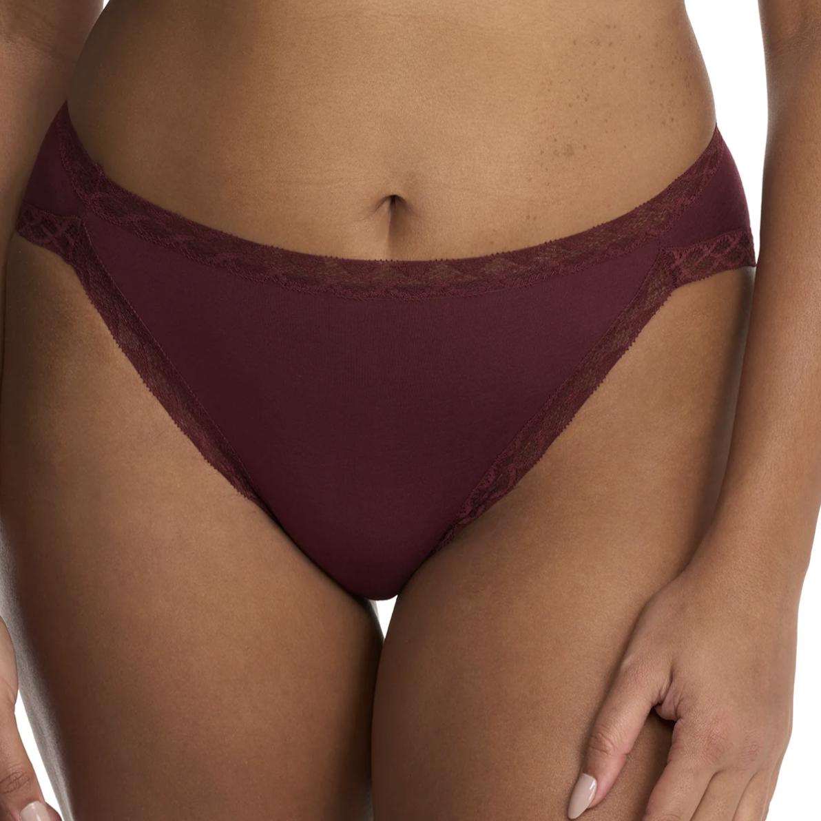 Natori Bliss French Cut Panty in Royal Fig 152058-Panties-Natori-Royal Fig-XSmall-Anna Bella Fine Lingerie, Reveal Your Most Gorgeous Self!