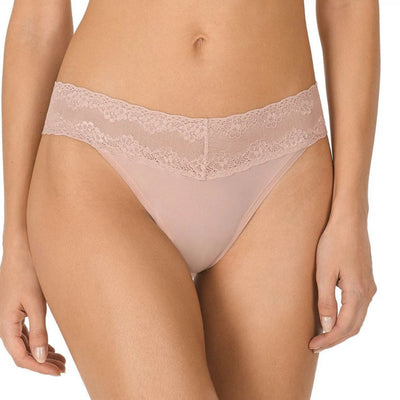 Natori Bliss Perfection One-Size Thong in Rose Beige 750092-Anna Bella Fine Lingerie-Rose Beige-One Size-