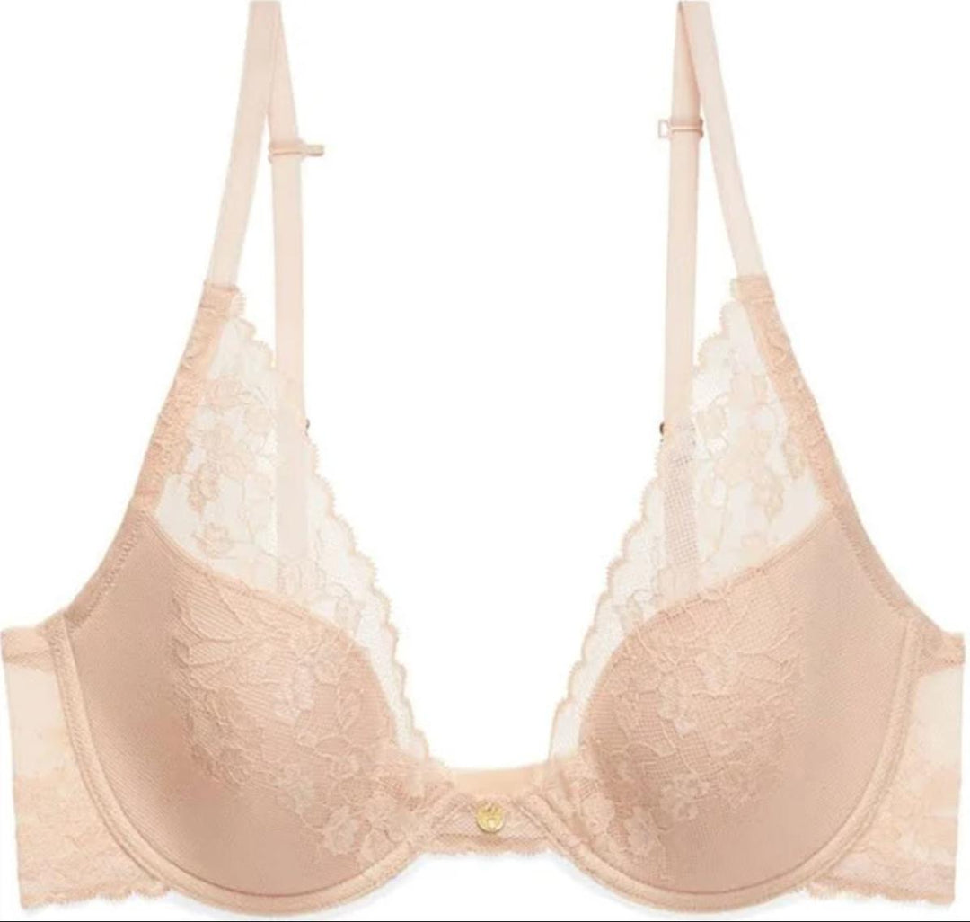 Natori Cherry Blossom Convertible Contour UW Bra in Cameo Rose 721191-Bras-Natori-Cameo Rose-32-C-Anna Bella Fine Lingerie, Reveal Your Most Gorgeous Self!