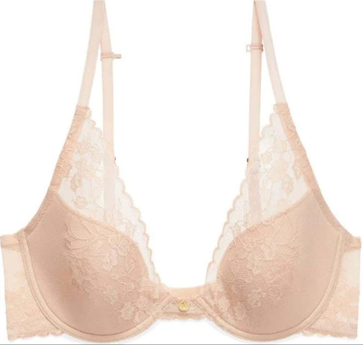 Natori Cherry Blossom Convertible Contour UW Bra in Cameo Rose 721191-Anna Bella Fine Lingerie-Cameo Rose-32-C