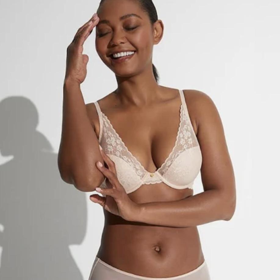 Natori Cherry Blossom Convertible Contour UW Bra in Cameo Rose 721191-Bras-Natori-Cameo Rose-32-C-Anna Bella Fine Lingerie, Reveal Your Most Gorgeous Self!