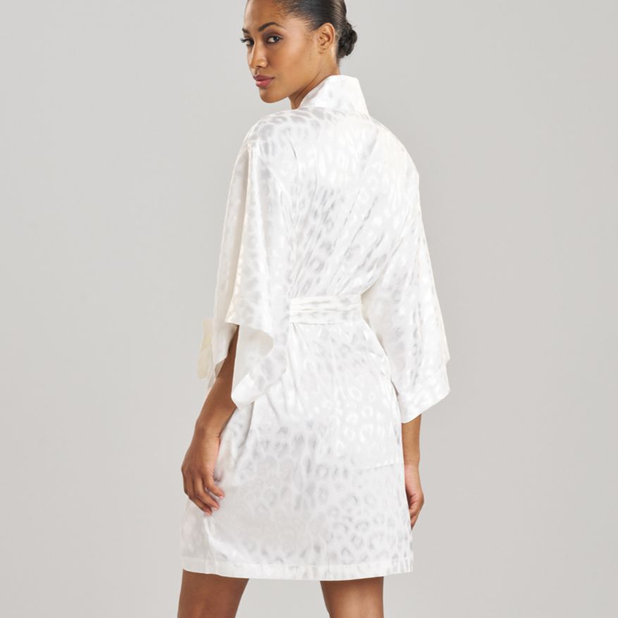 Natori Decadence 38" Wrap in Warm White T74158-Robes-Natori-Warm White-Small-Anna Bella Fine Lingerie, Reveal Your Most Gorgeous Self!