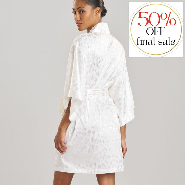 Natori Decadence 38" Wrap in Warm White T74158-Robes-Natori-Warm White-Small-Anna Bella Fine Lingerie, Reveal Your Most Gorgeous Self!