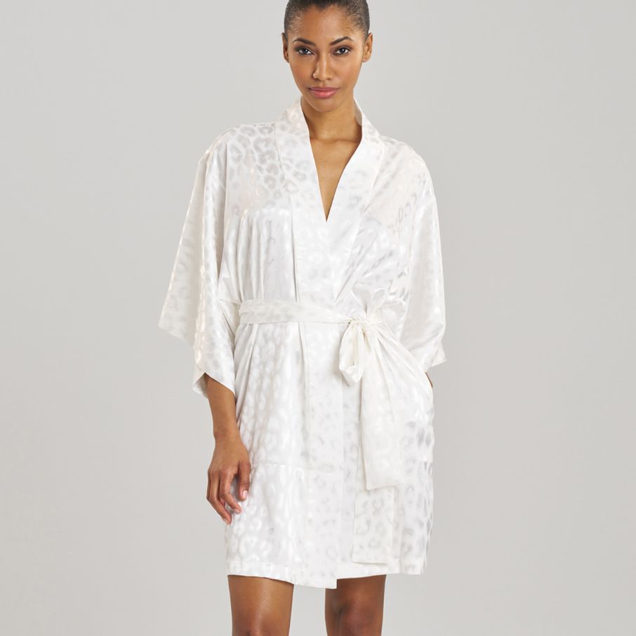 Natori Decadence 38" Wrap in Warm White T74158-Robes-Natori-Warm White-Small-Anna Bella Fine Lingerie, Reveal Your Most Gorgeous Self!