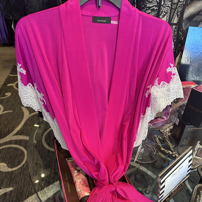 Natori Enchant 36" Wrap in Wild Fuchsia V74012-Robes-Natori-Wild Fuchsia-Small-Anna Bella Fine Lingerie, Reveal Your Most Gorgeous Self!