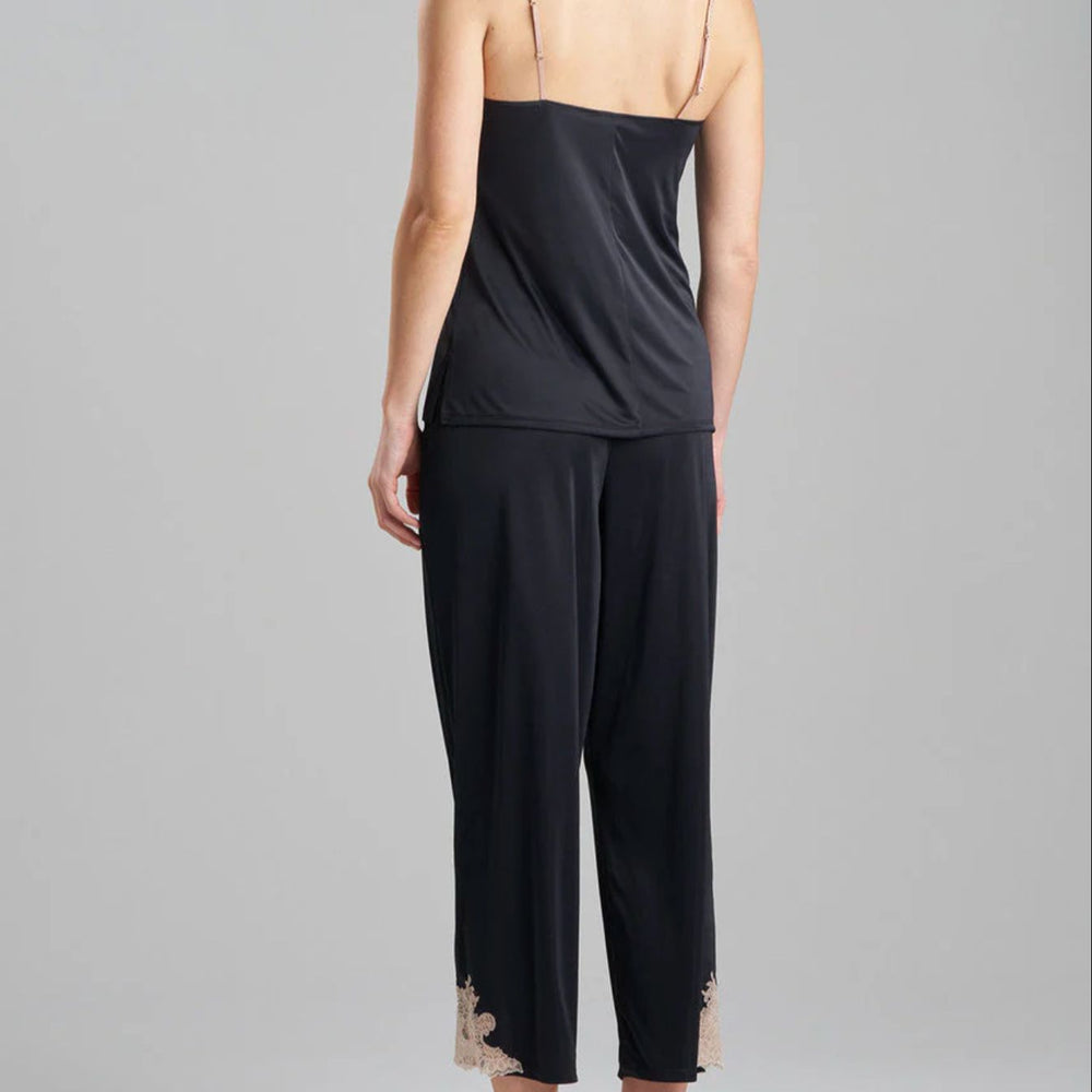 Natori Enchant Cami Pant Set U76312 in Black and Cafe-Loungewear-Natori-Black and Cafe-Small-Anna Bella Fine Lingerie, Reveal Your Most Gorgeous Self!