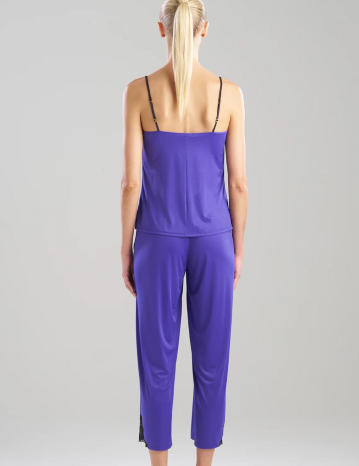 Natori Enchant Cami Pant Set V76312 in Blue Velvet-Sleepwear-Natori-Blue Velvet-Small-Anna Bella Fine Lingerie, Reveal Your Most Gorgeous Self!