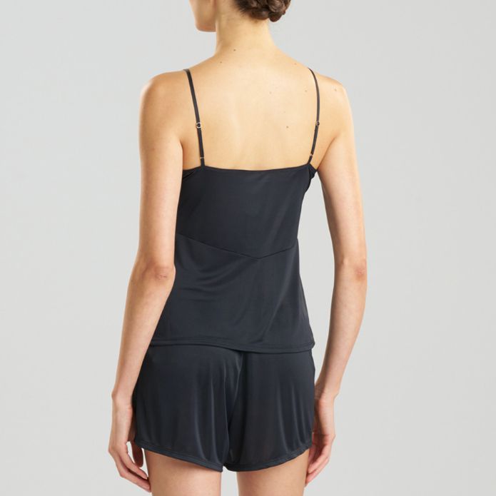Natori Enchant Cami Short Set in Black/Cafe T76012-Loungewear-Natori-Black/Cafe-Small-Anna Bella Fine Lingerie, Reveal Your Most Gorgeous Self!