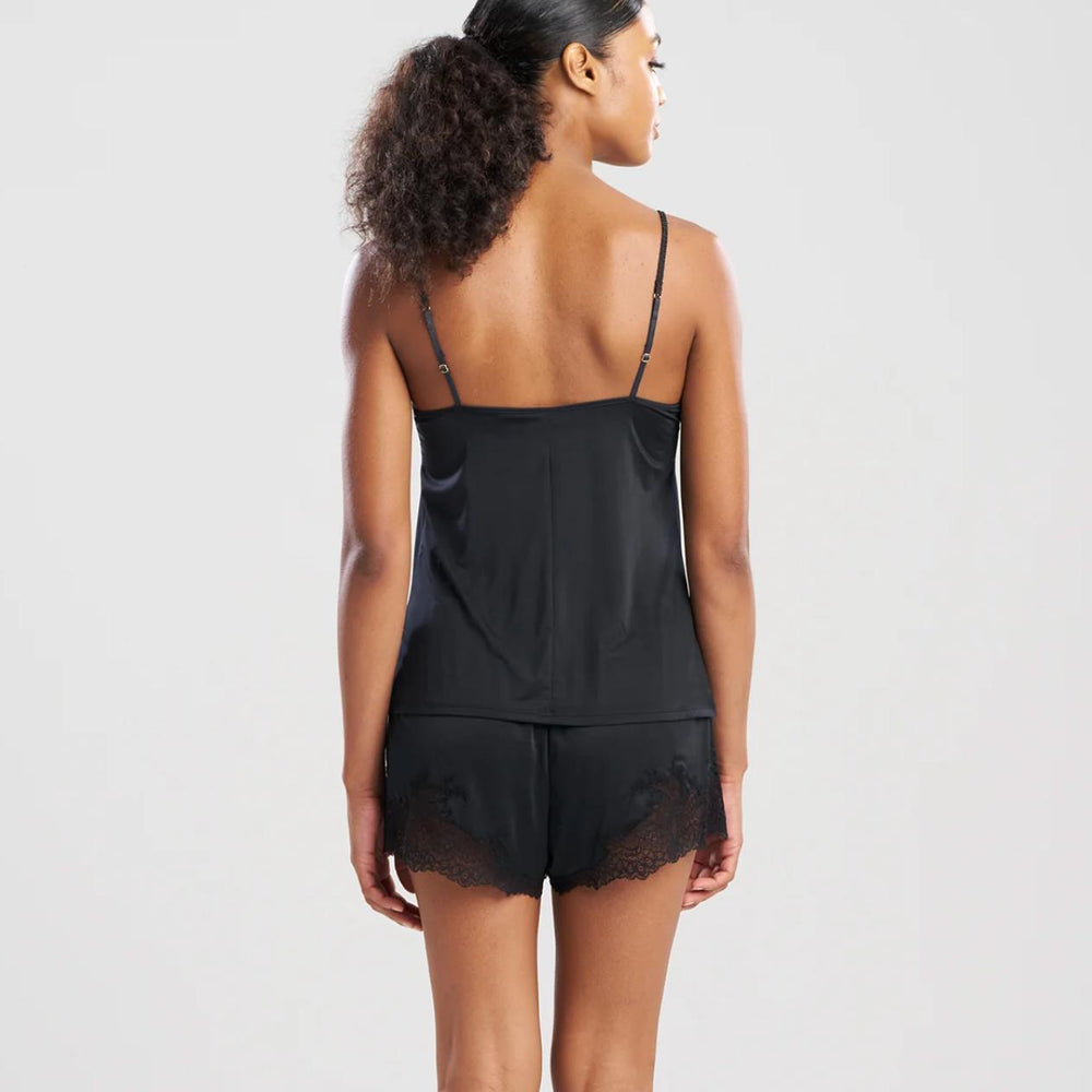 Natori Enchant Cami Tap Pant V76112 in Black-Sleepwear-Natori-Black-XSmall-Anna Bella Fine Lingerie, Reveal Your Most Gorgeous Self!