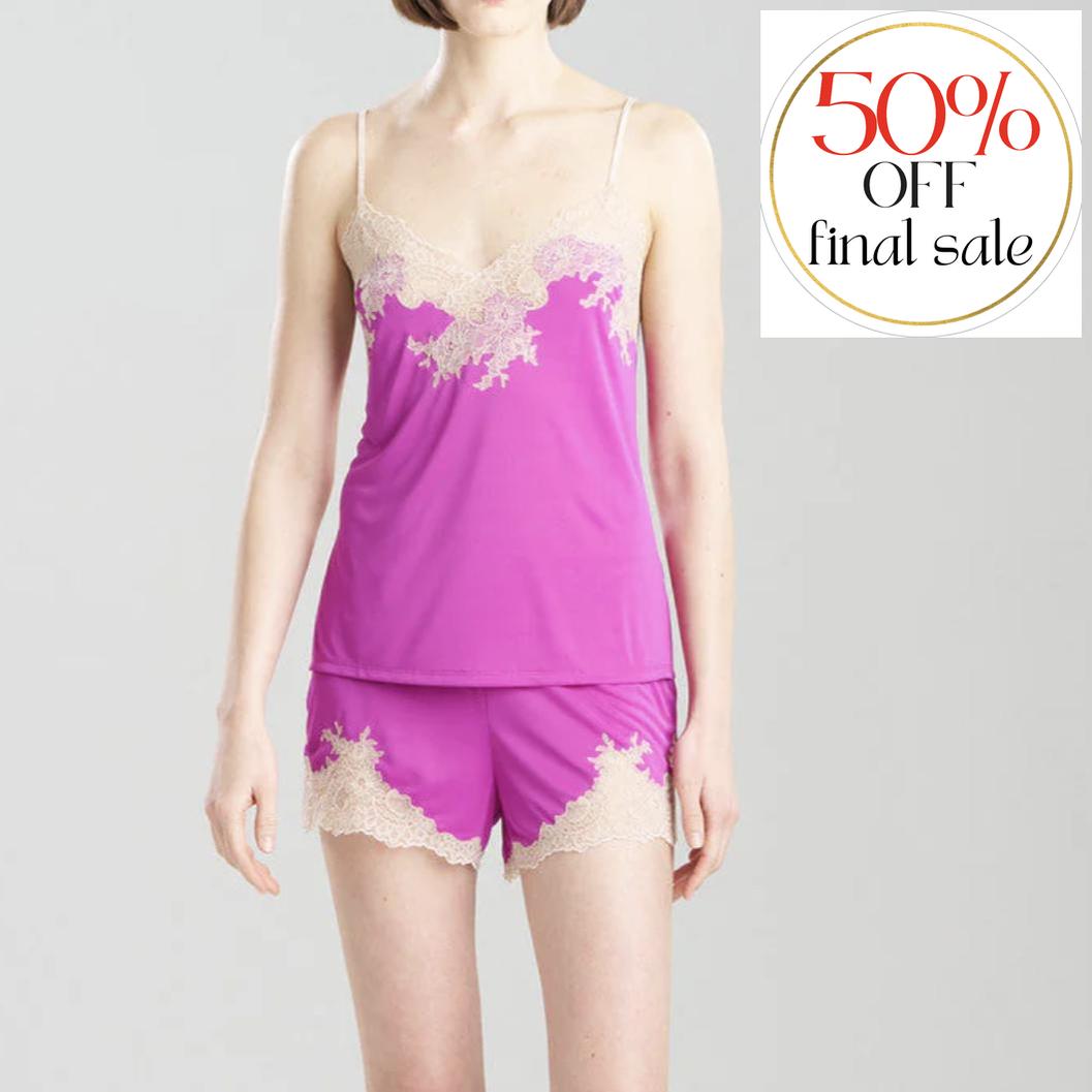 Natori Enchant Cami Tap Pant in French Fuchsia V76112-Loungewear-Natori-French Fuchsia-XSmall-Anna Bella Fine Lingerie, Reveal Your Most Gorgeous Self!