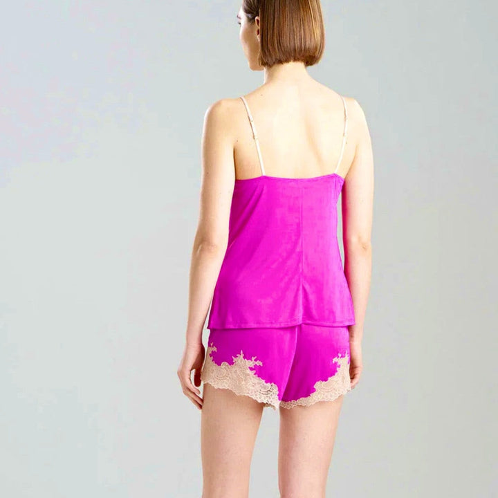 Natori Enchant Cami Tap Pant in Wild Fuchsia V76112-Sleepwear-Natori-Wild Fuchsia-XSmall-Anna Bella Fine Lingerie, Reveal Your Most Gorgeous Self!