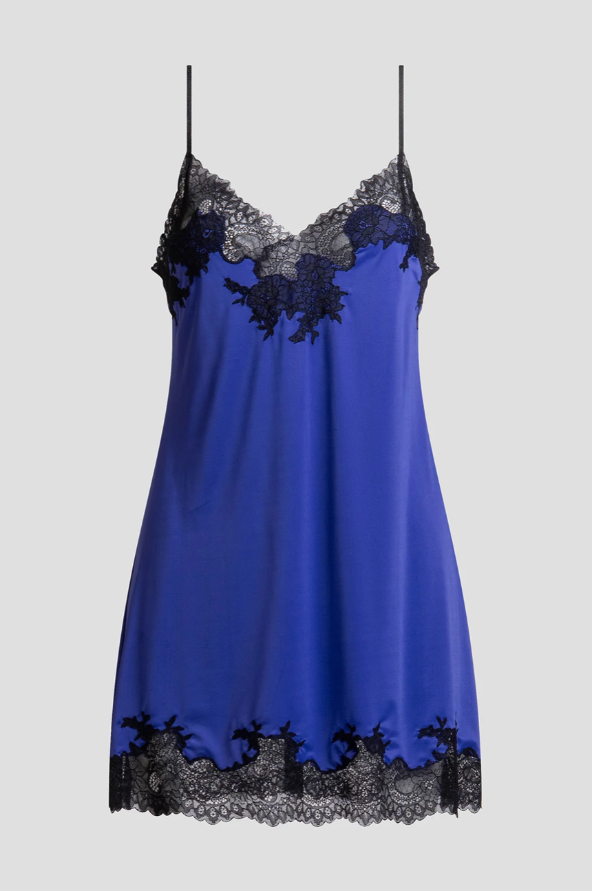 Natori Enchant Chemise V78130S in Blue Velvet