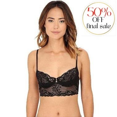 Natori Feathers 3/4 UW Bra 771023-Bras-Natori-Black-34-D-Anna Bella Fine Lingerie, Reveal Your Most Gorgeous Self!
