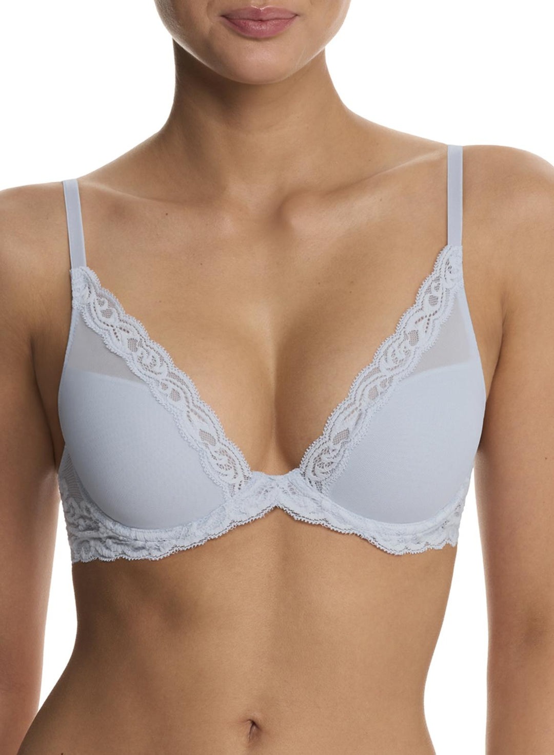 Natori Feathers Bra in Frosted Sky 730023-Anna Bella Fine Lingerie-Frosted Sky-32-C