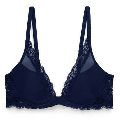 Natori Feathers Bra in Midnight 730023-Anna Bella Fine Lingerie-Midnight-32-B