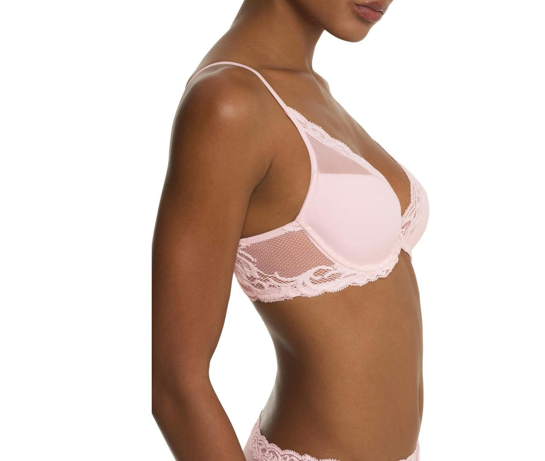 Natori Feathers Bra in Pink Sky 730023-Bras-Natori-Pink Sky-32-DD-Anna Bella Fine Lingerie, Reveal Your Most Gorgeous Self!
