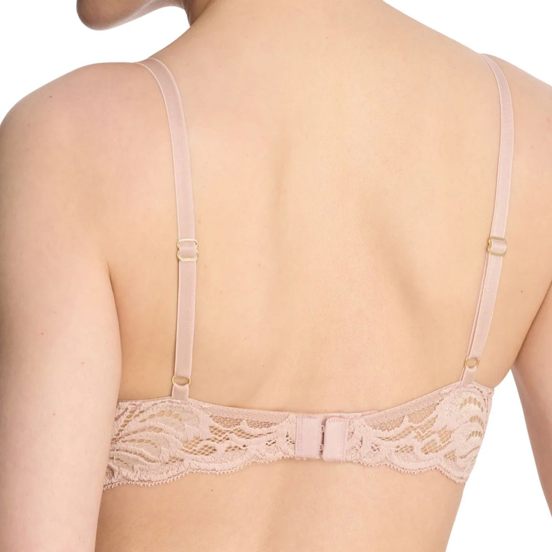 Natori Feathers Bra in Rose Beige Lace 730023-Bras-Natori-Rose Beige Lace-32-B-Anna Bella Fine Lingerie, Reveal Your Most Gorgeous Self!