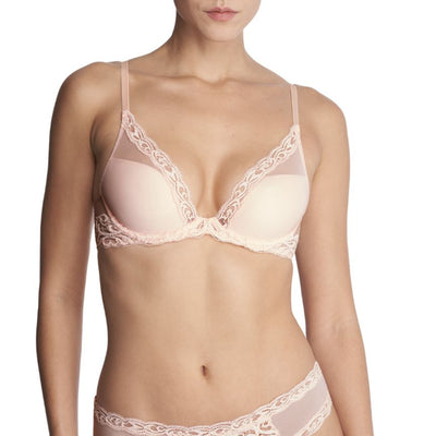 Natori Feathers Bra in Seashell 730023-Bras-Natori-Seashell-32-B-Anna Bella Fine Lingerie, Reveal Your Most Gorgeous Self!