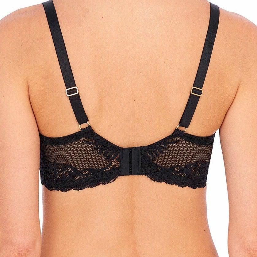 Natori Feathers Full Figured Contour UW Bra 741299 in Black-Anna Bella Fine Lingerie-Black-32-DD