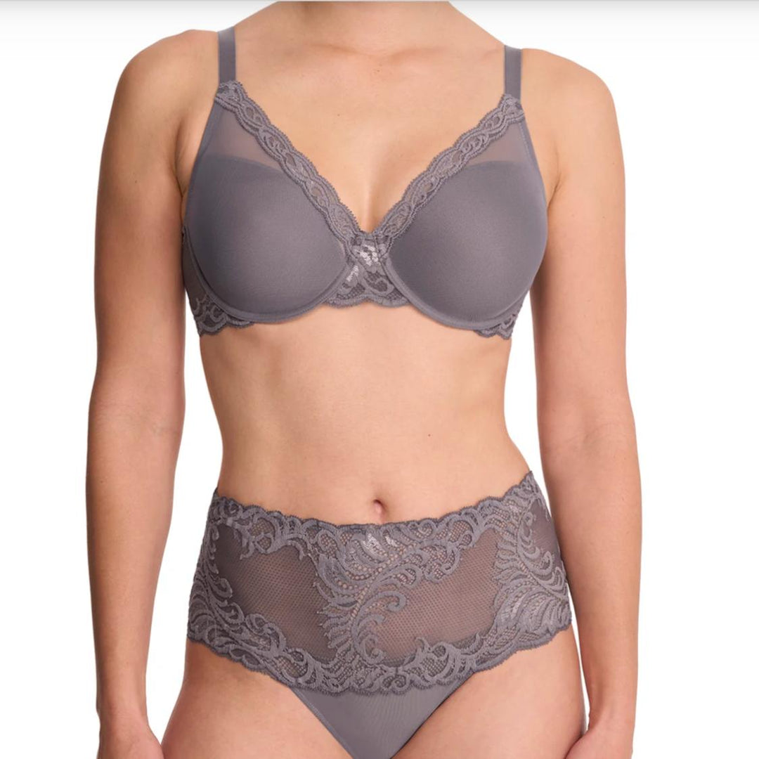 Natori Feathers Full Figured Contour UW Bra in Nickel 741299-Bras-Natori-Nickel-32-FF-Anna Bella Fine Lingerie, Reveal Your Most Gorgeous Self!