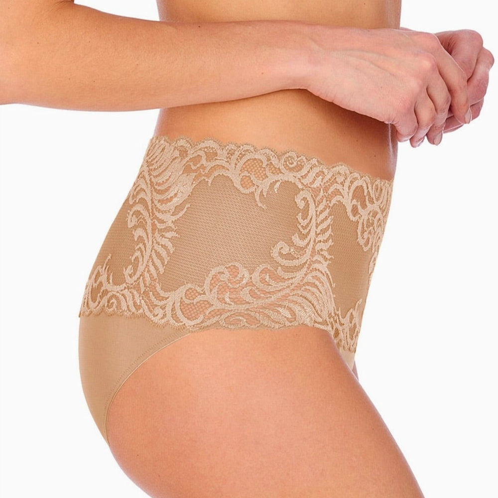 Natori Feathers Girl Brief in Cafe' 756023-Panties-Natori-Cafe'-Small-Anna Bella Fine Lingerie, Reveal Your Most Gorgeous Self!