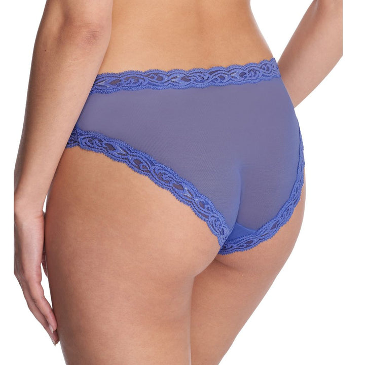 Natori Feathers Hipster in French Blue 753023-Panties-Natori-French Blue-Small-Anna Bella Fine Lingerie, Reveal Your Most Gorgeous Self!