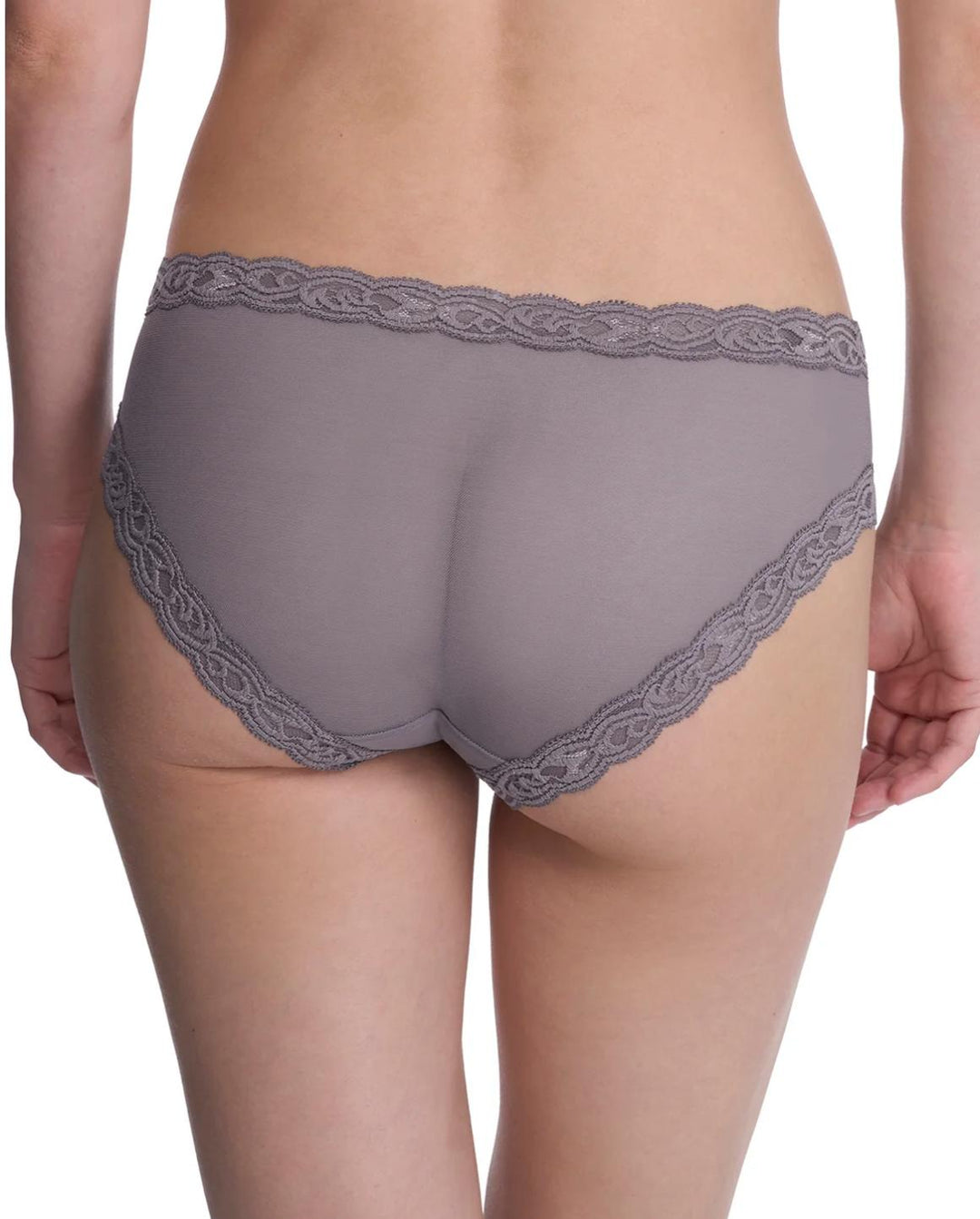Natori Feathers Hipster in Nickel 753023-Panties-Natori-Nickel-Small-Anna Bella Fine Lingerie, Reveal Your Most Gorgeous Self!