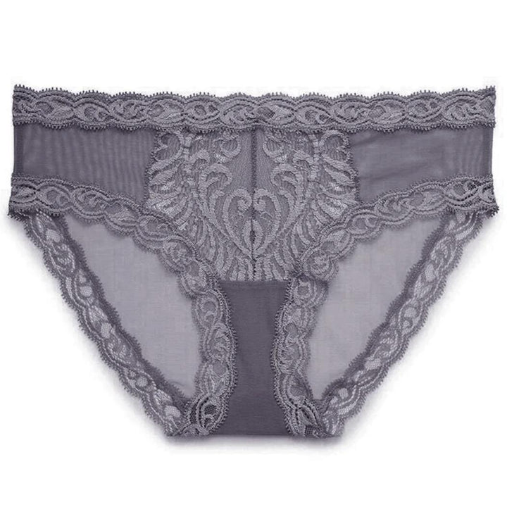 Natori Feathers Hipster in Nickel 753023-Panties-Natori-Nickel-Small-Anna Bella Fine Lingerie, Reveal Your Most Gorgeous Self!