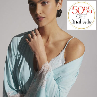 Natori Luxe Shangri La Robe E74056 in Wave Blue-Robes-Natori-Wave Blue-Small-Anna Bella Fine Lingerie, Reveal Your Most Gorgeous Self!