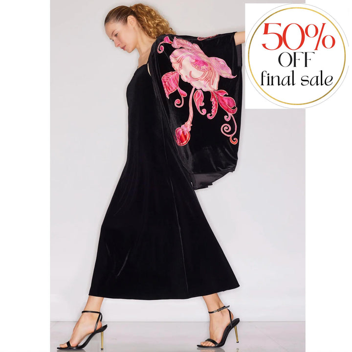 Natori Natalie Velvet Slip Dress W73186-Loungewear-Natori-Black-XSmall-Anna Bella Fine Lingerie, Reveal Your Most Gorgeous Self!