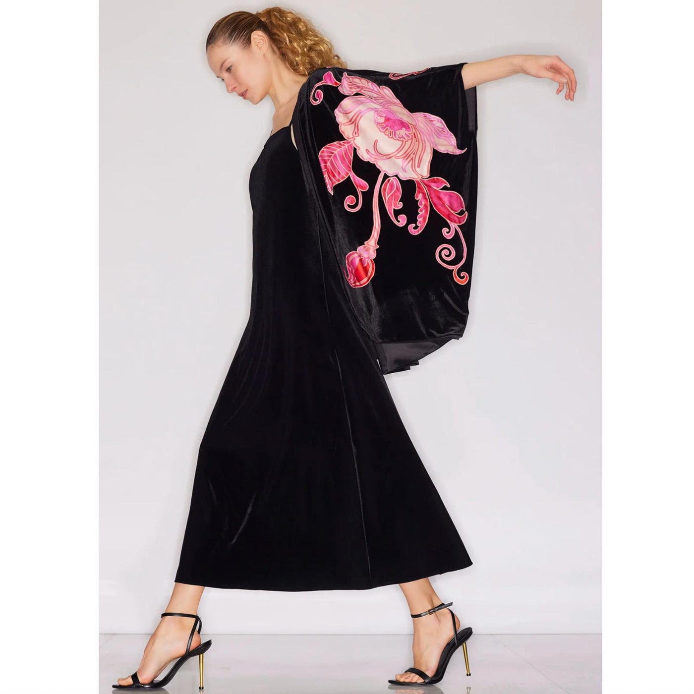 Natori Natalie Velvet Slip Dress W73186-Loungewear-Natori-Black-XSmall-Anna Bella Fine Lingerie, Reveal Your Most Gorgeous Self!