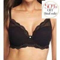 Natori Pure Allure Bra 736099-Bras-Natori-Black/Gunmetal-36-DD/E-Anna Bella Fine Lingerie, Reveal Your Most Gorgeous Self!