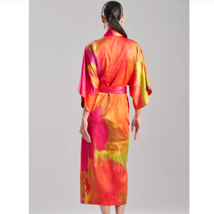 Natori Soleil Robe X74072-Sleepwear-Natori-Multi-XSmall-Anna Bella Fine Lingerie, Reveal Your Most Gorgeous Self!