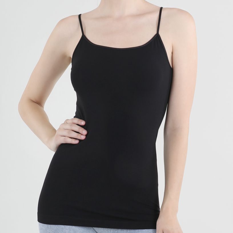 Nikibiki Signature Camisole in Black-Anna Bella Fine Lingerie-A signature item from Nikibiki, this basic camisole features a round neckline & form-fitting silhouette.