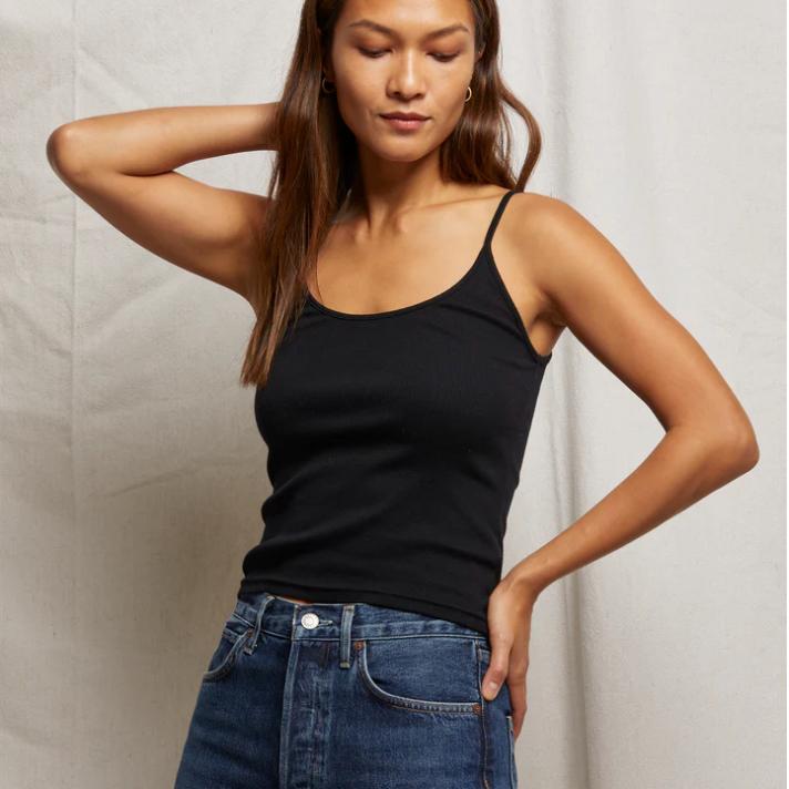 Nikibiki Signature Camisole in Black-Tanks-Nikibiki-Black-One Size-Anna Bella Fine Lingerie, Reveal Your Most Gorgeous Self!