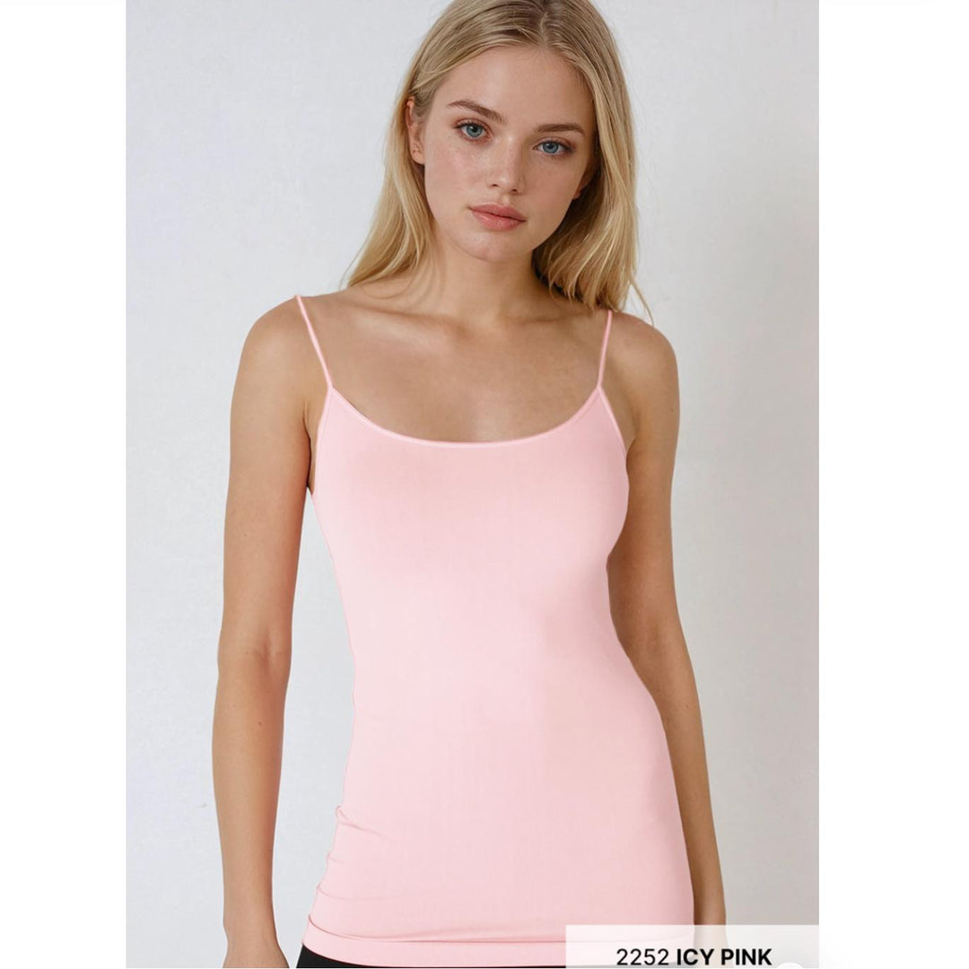 Nikibiki Signature Camisole in Icy Pink-Tanks-Nikibiki-Pink-One Size-Anna Bella Fine Lingerie, Reveal Your Most Gorgeous Self!