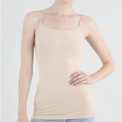 Nikibiki Signature Camisole in Stone-Anna Bella Fine Lingerie-Stone-One Size-