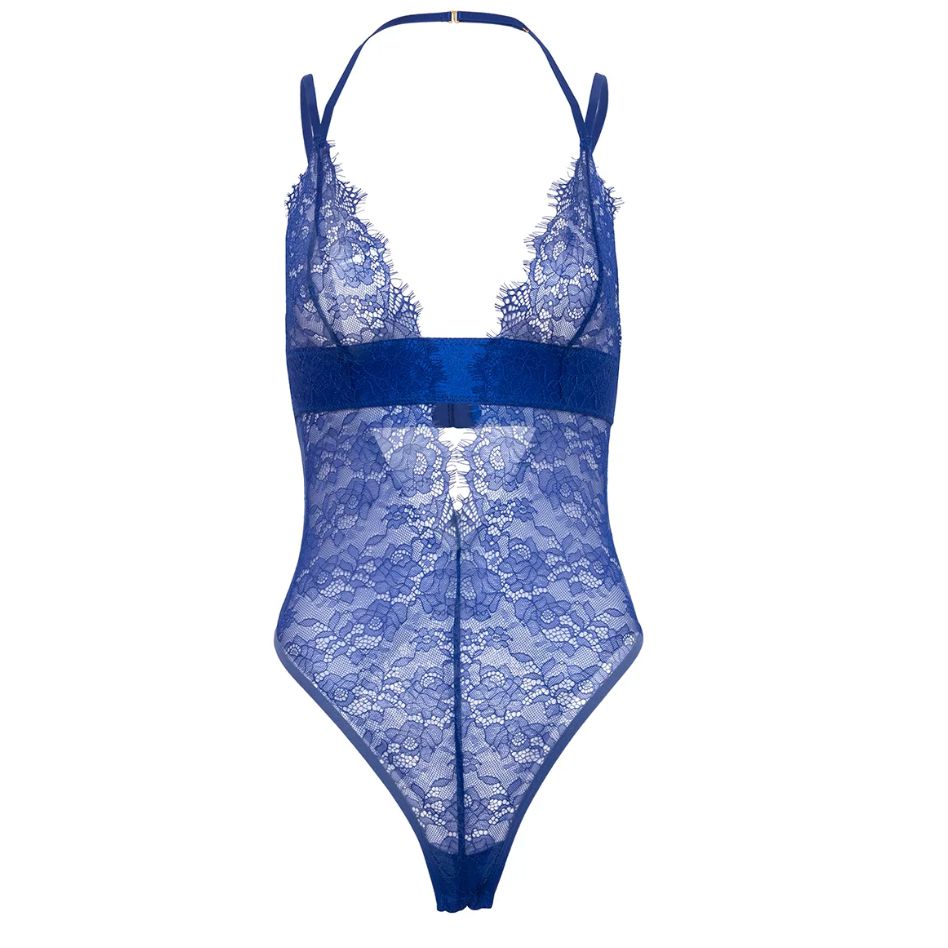 Oh La La Cheri Raven Teddy 52-11309-Bodysuit-Oh la la Cheri-Cobalt Blue-Small/Medium-Anna Bella Fine Lingerie, Reveal Your Most Gorgeous Self!