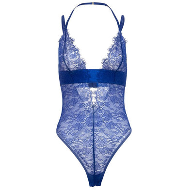 Oh La La Cheri Raven Teddy 52-11309-Anna Bella Fine Lingerie-Cobalt Blue-Small/Medium-