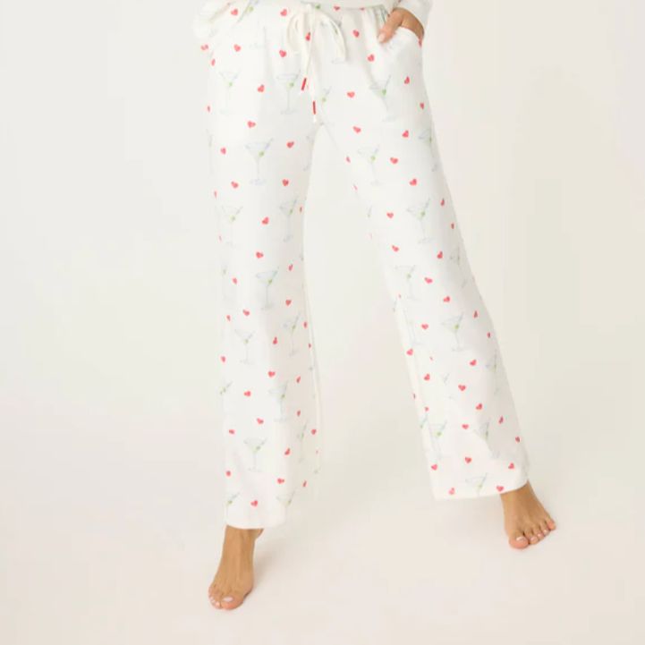 PJ Salvage Happy Hour Tank Pant PJ Set RQHHLS-Loungewear-PJ Salvage-Ivory-Small-Anna Bella Fine Lingerie, Reveal Your Most Gorgeous Self!