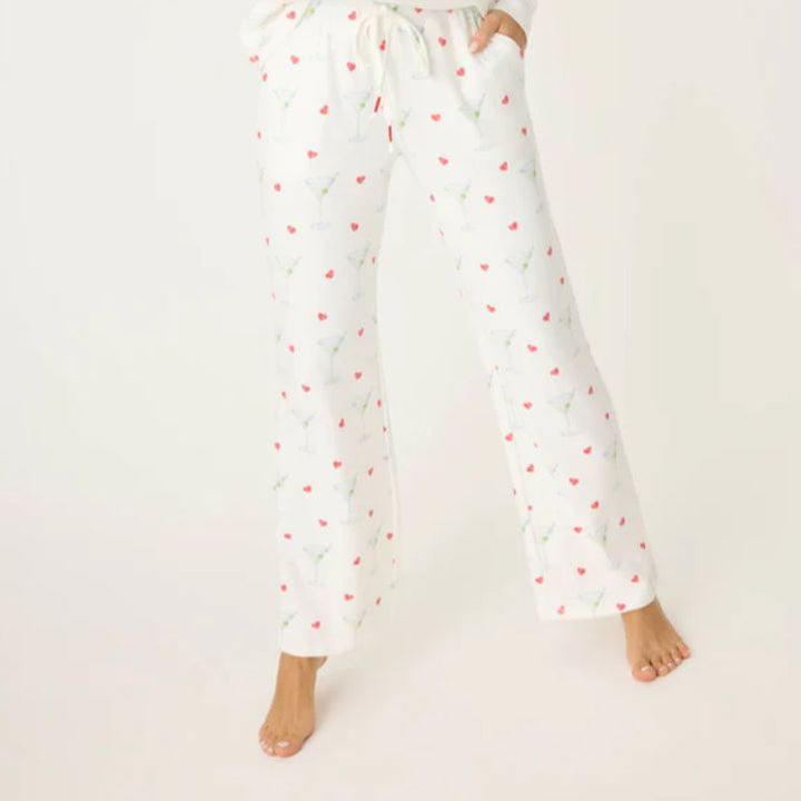 PJ Salvage Happy Hour Tank Pant PJ Set RQHHLS-Loungewear-PJ Salvage-Ivory-Small-Anna Bella Fine Lingerie, Reveal Your Most Gorgeous Self!