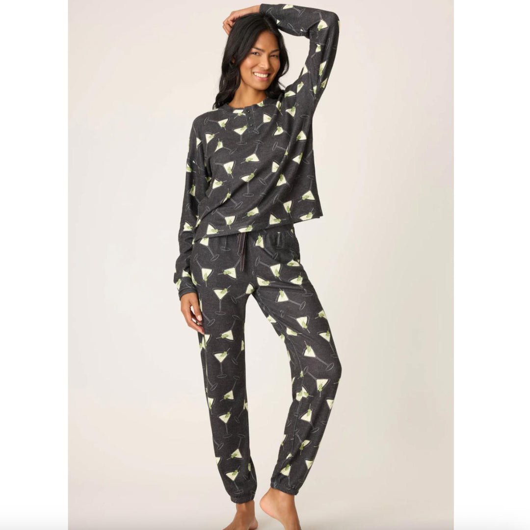 PJ Salvage Merrier With a Martini PJ Set RUMEST2-Loungewear-PJ Salvage-XSmall-Anna Bella Fine Lingerie, Reveal Your Most Gorgeous Self!