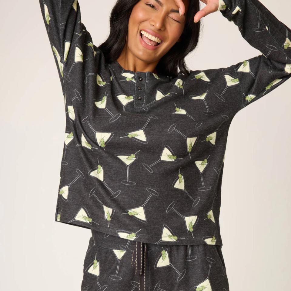 PJ Salvage Merrier With a Martini PJ Set RUMEST2-Loungewear-PJ Salvage-XSmall-Anna Bella Fine Lingerie, Reveal Your Most Gorgeous Self!