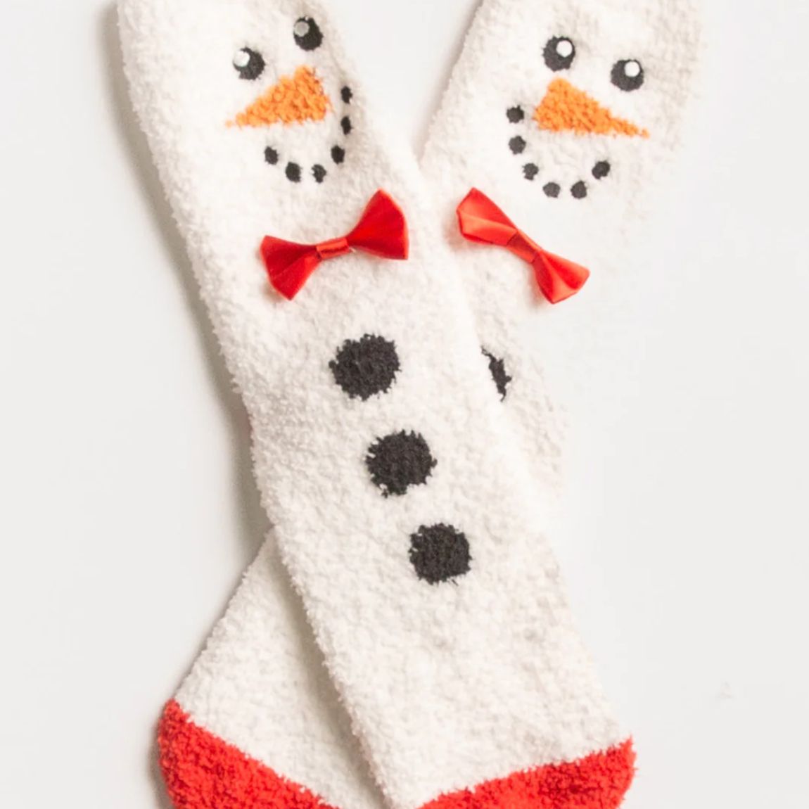 PJ Salvage Snowman Socks RLFX1-Socks & Slippers-PJ Salvage-White-One Size-Anna Bella Fine Lingerie, Reveal Your Most Gorgeous Self!