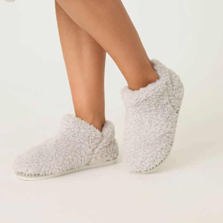 PJ Salvage Teddy Bear Booties RQTBBO-Socks &amp; Slippers-PJ Salvage-Gray-Small-Anna Bella Fine Lingerie, Reveal Your Most Gorgeous Self!