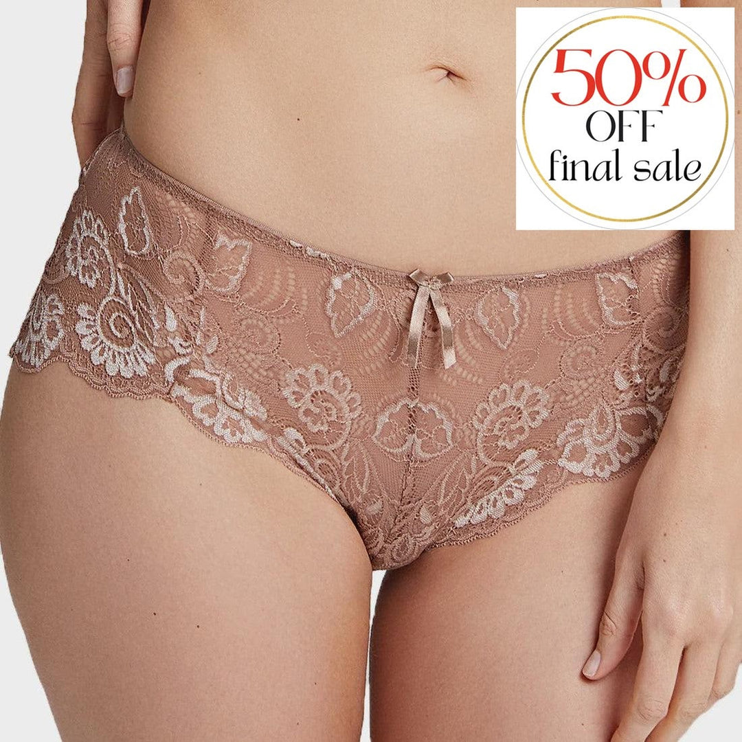 Panache Andorra Short in Warm Taupe 5674-Panties-Panache-Warm Taupe-Small-Anna Bella Fine Lingerie, Reveal Your Most Gorgeous Self!