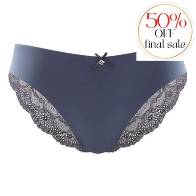 Panache Ardour Brief 7952-Panties-Panache-Charcoal-Small-Anna Bella Fine Lingerie, Reveal Your Most Gorgeous Self!