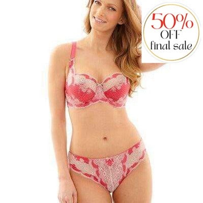 Panache Clara Brief 7253-Panties-Panache-Pink/Dove-Small-Anna Bella Fine Lingerie, Reveal Your Most Gorgeous Self!