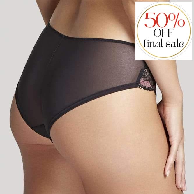 Panache Clara Brief in Black Fig 7253-Panties-Panache-Black Fig-XSmall-Anna Bella Fine Lingerie, Reveal Your Most Gorgeous Self!